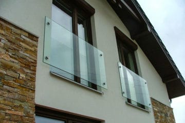Balustrady szklane